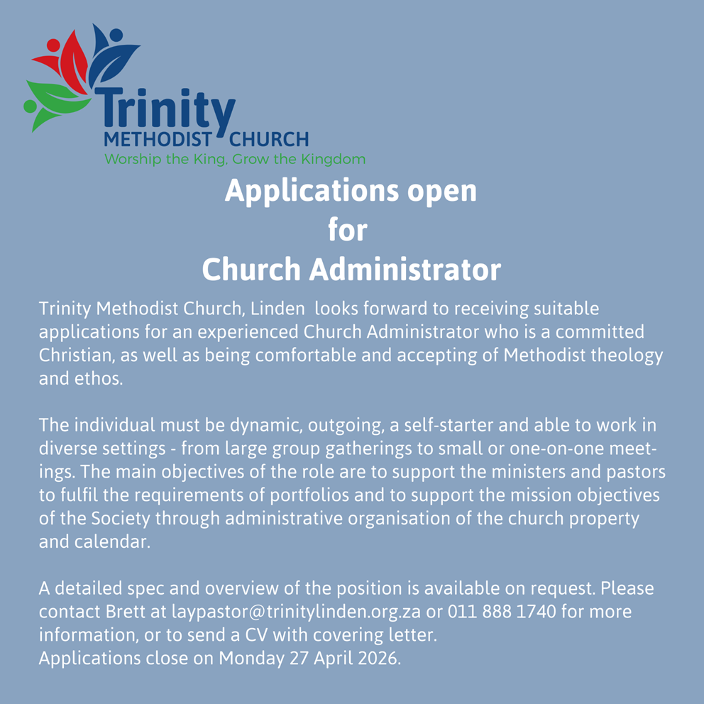 Church Administrator April 2026